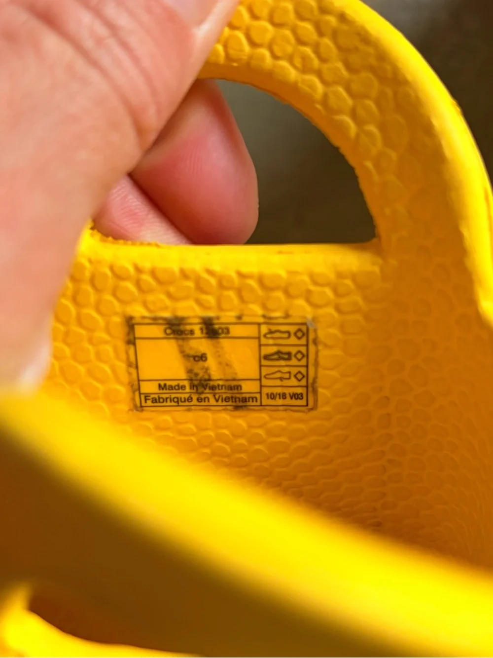 CROCS bright yellow